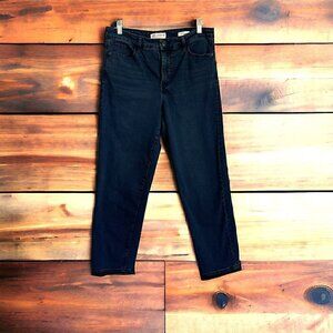 Social Standard by Sanctuary Slim Straight Denim Jeans Dark Wash Women's 10